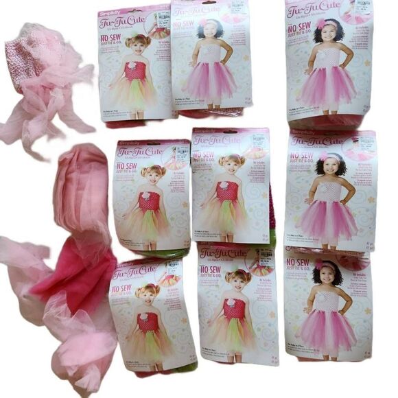 Simplicity baby - 6 year new in package tutu tube top dresses bundle No Sew - Picture 1 of 8